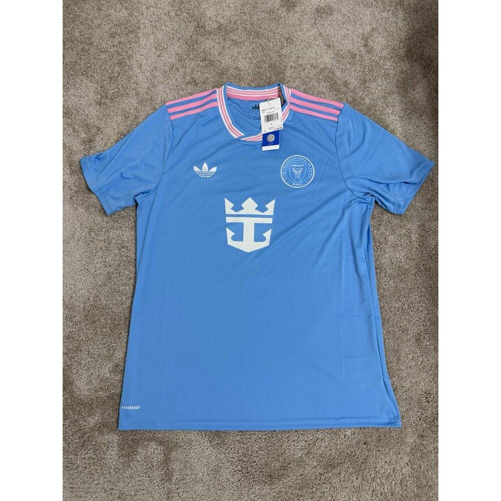 Adidas MLS Inter Miami CF 25/26 Third Jersey Blue Fan Version - Messi #10 Large